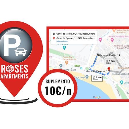 Roses Apartments Ocean 2 Habitaciones Vista Mar Lateral エクステリア 写真