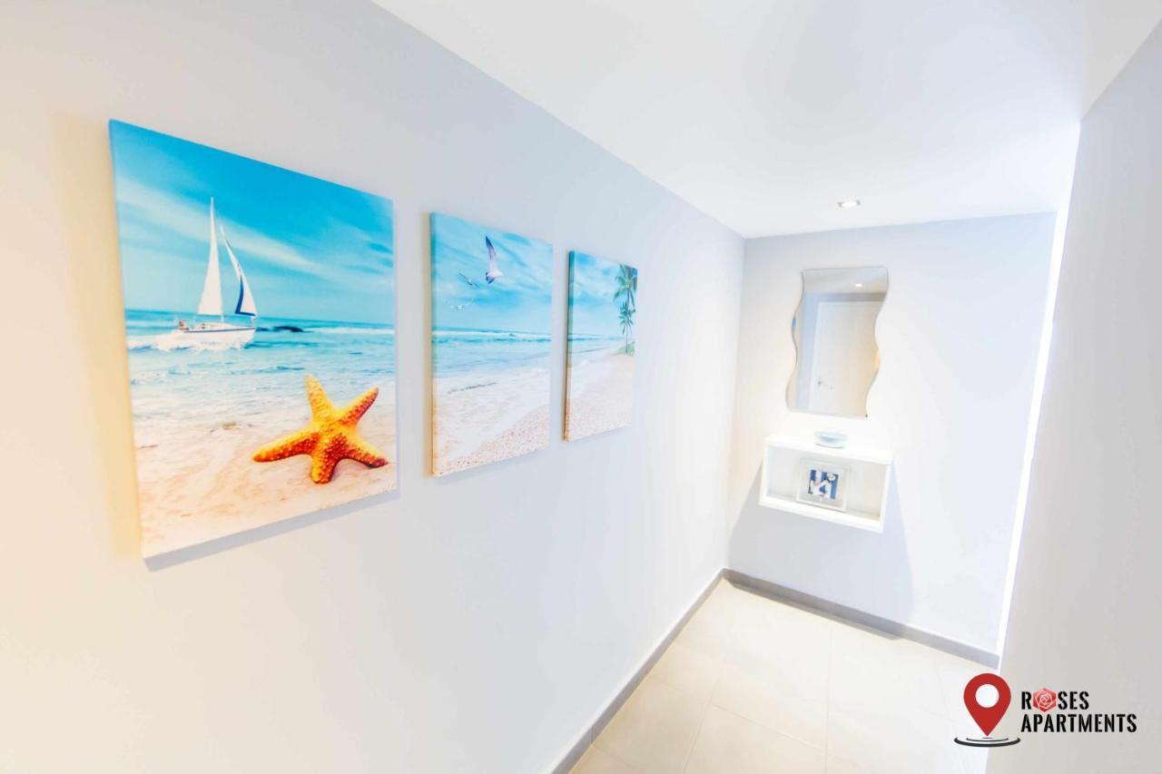 Roses Apartments Ocean 2 Habitaciones Vista Mar Lateral エクステリア 写真