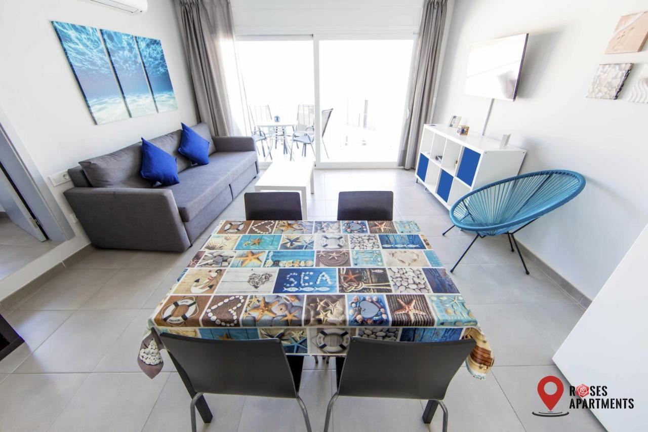 Roses Apartments Ocean 2 Habitaciones Vista Mar Lateral エクステリア 写真