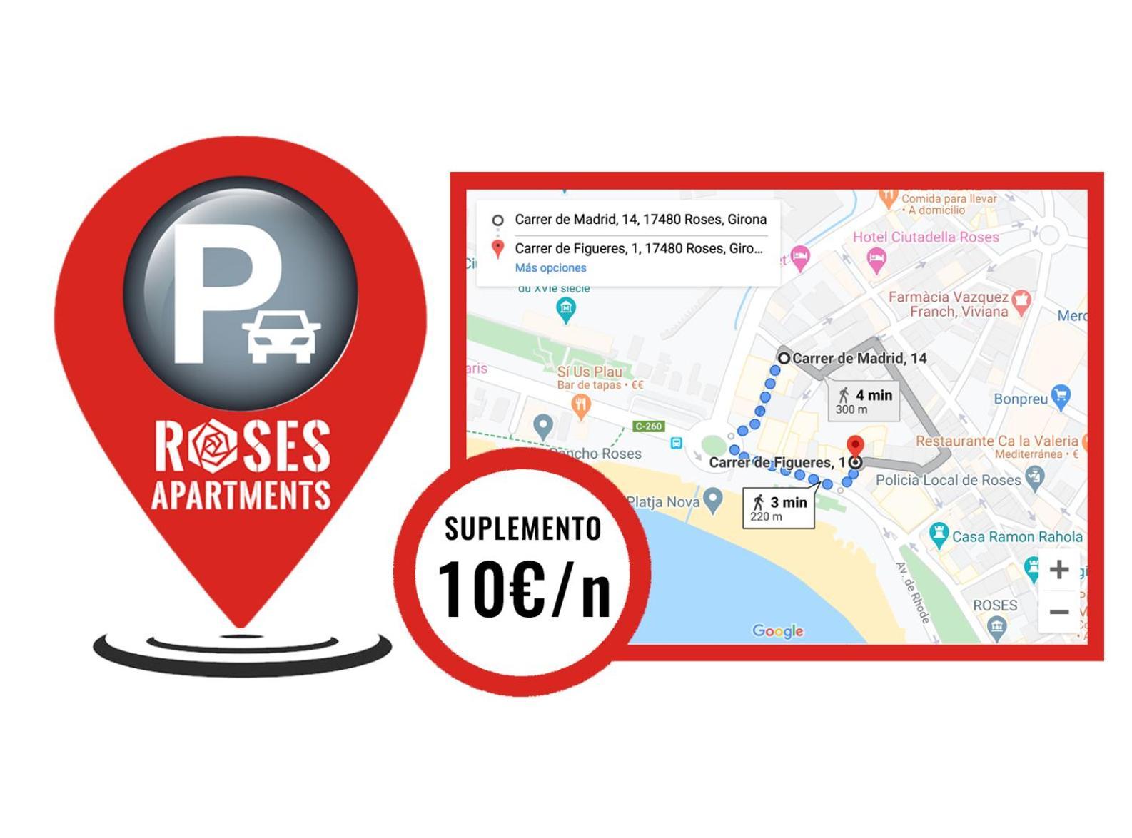 Roses Apartments Ocean 2 Habitaciones Vista Mar Lateral エクステリア 写真